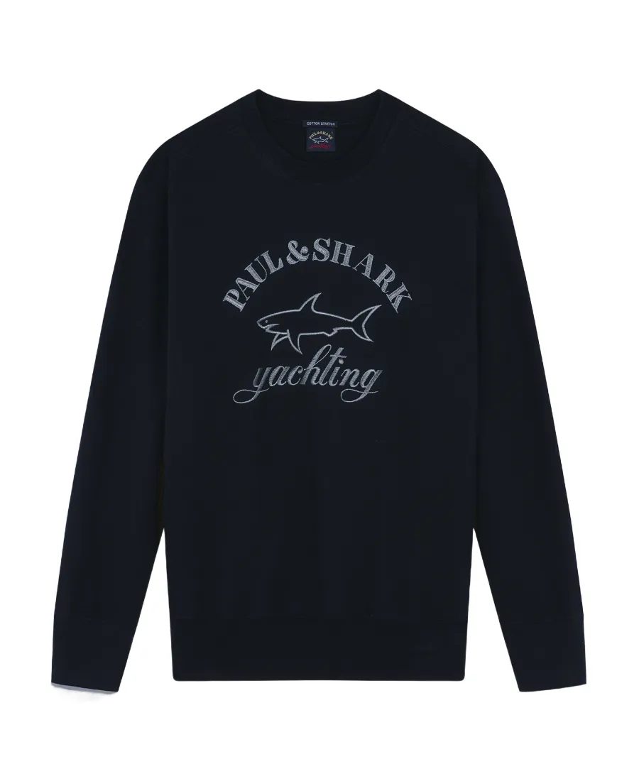 Round Collar Logo Sweater