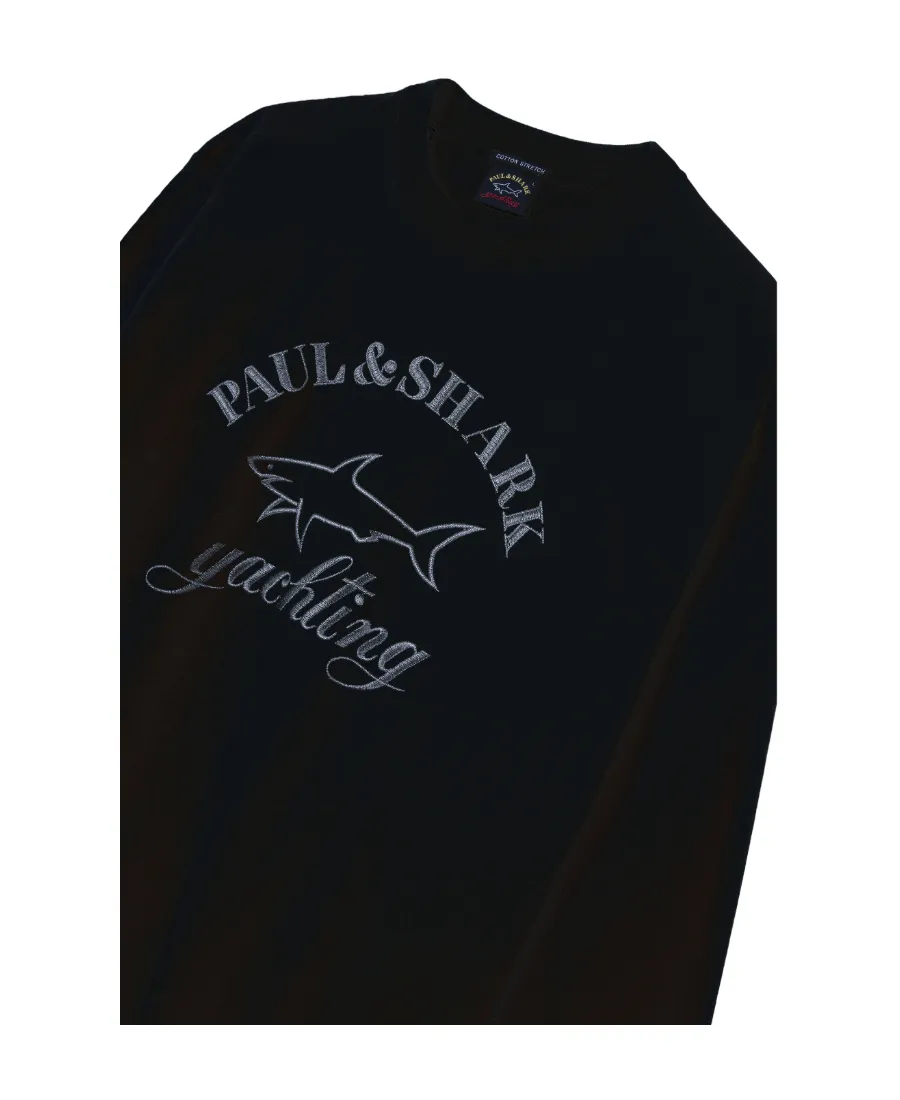 Round Collar Logo Sweater