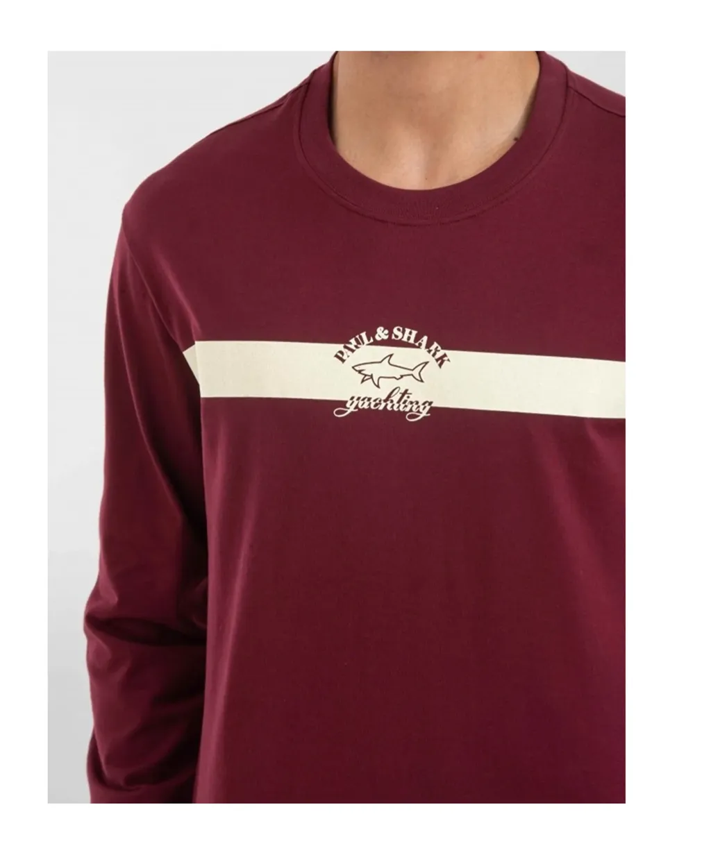 Round Collar And Long-Sleeved T-Shirt