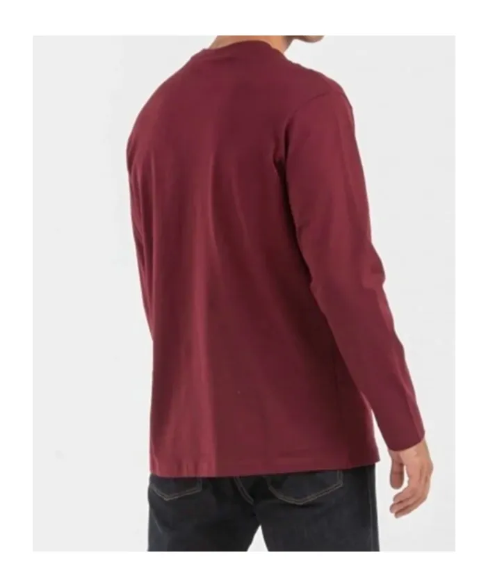 Round Collar And Long-Sleeved T-Shirt