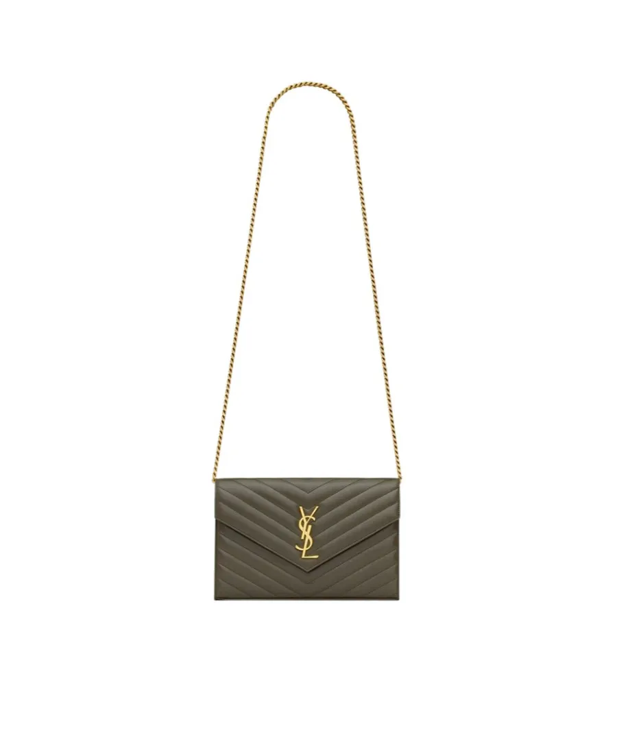 Cassandre Matelassé Chain Wallet In Lambskin