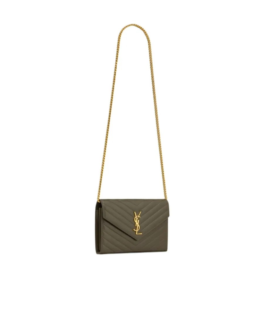 Cassandre Matelassé Chain Wallet In Lambskin