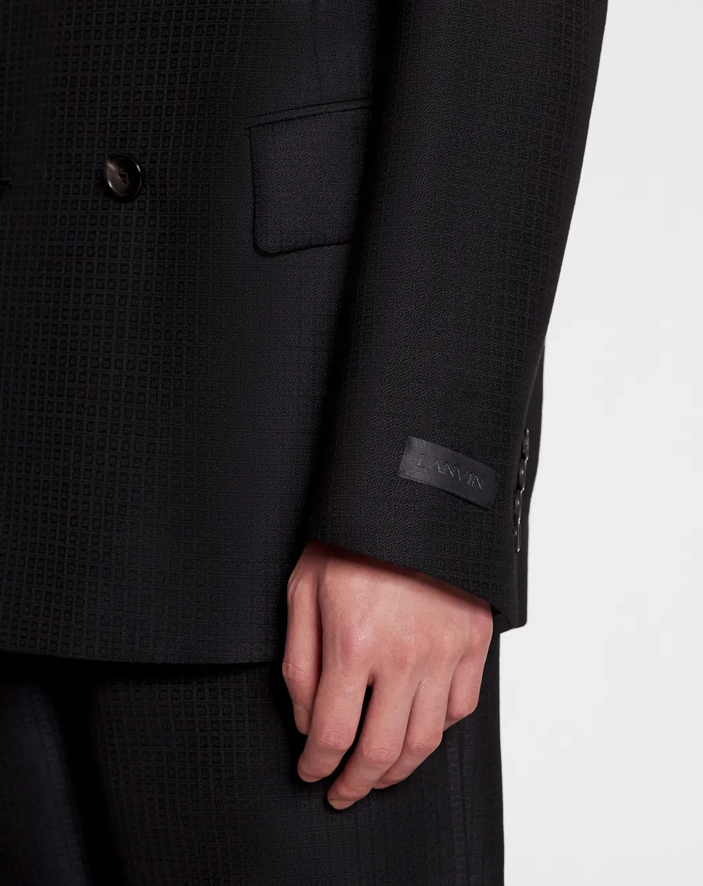 Lanvin Double-Breasted Long-Sleeved Jacket