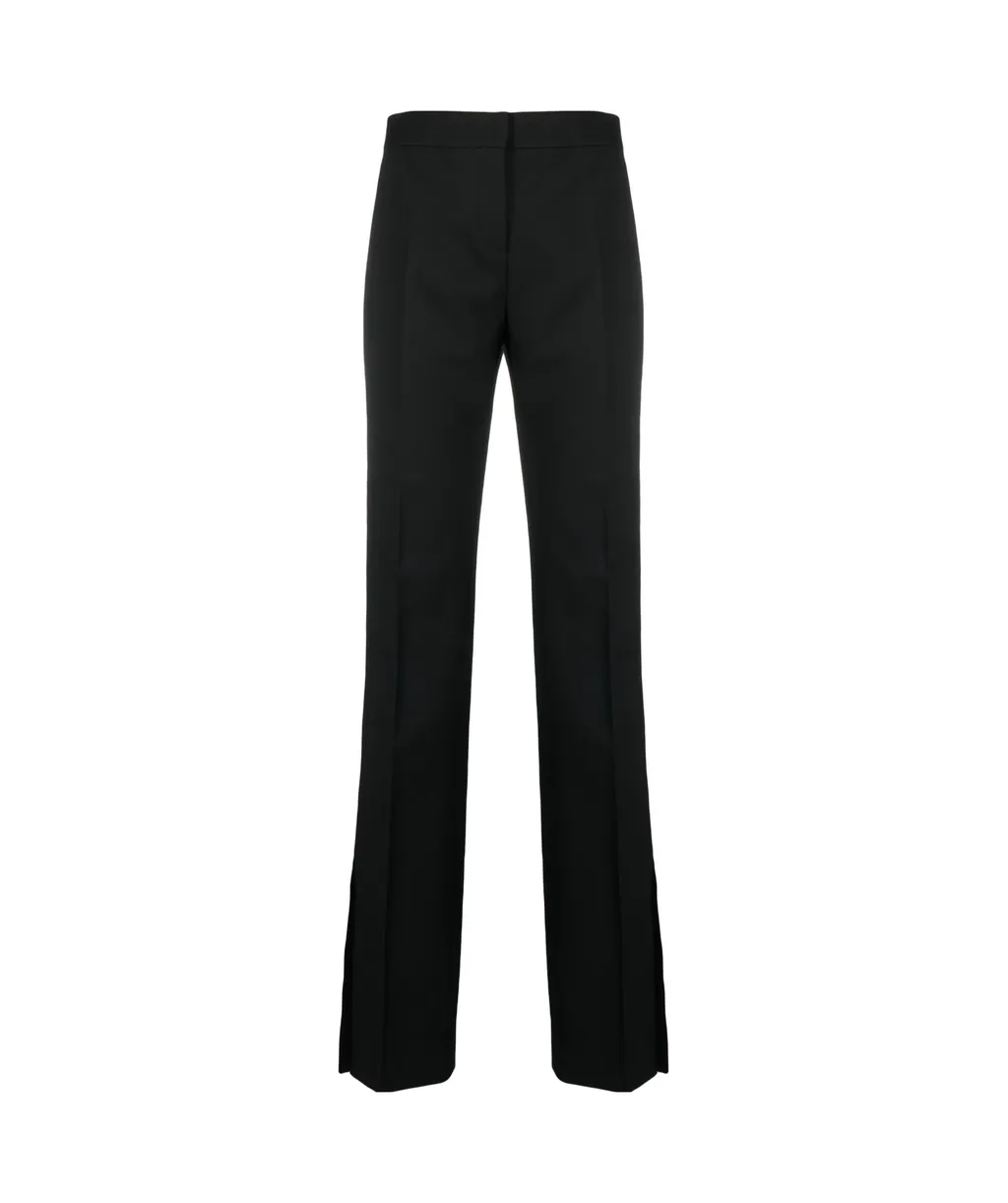 Off-White High-Waist Split-Hem Tailored Trousers