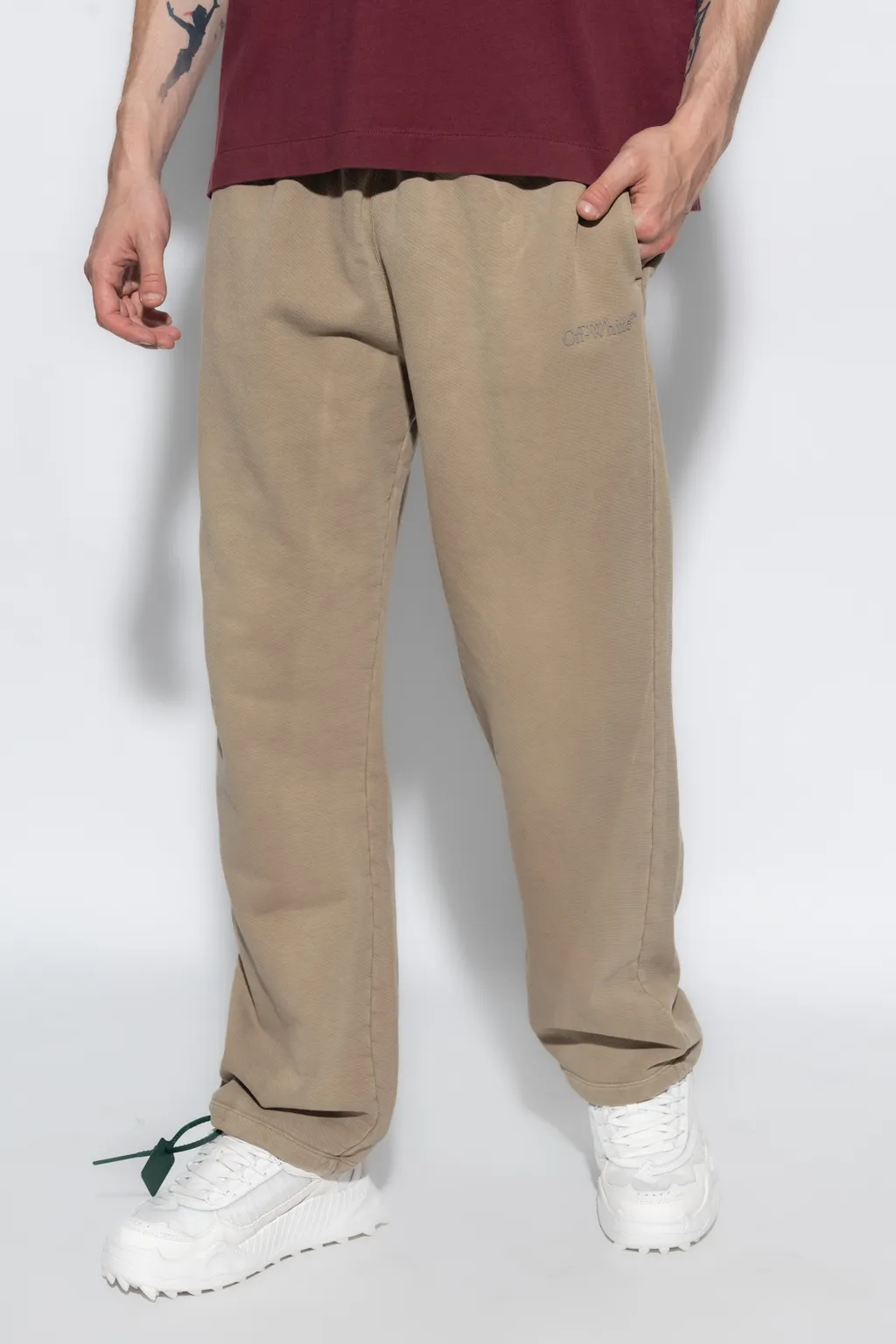 Off-White Logo Embroidered Drawstring Sweatpants