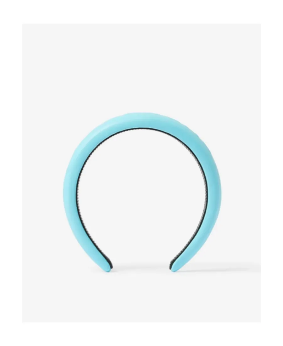 Logo-Embossed Leather Hairband
