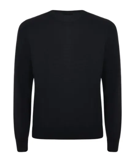 Fay Ribbed Crew Neck Sweater