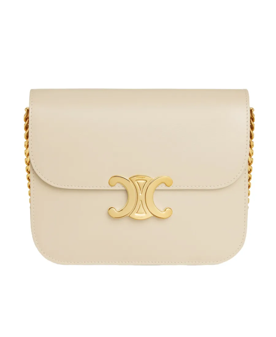 College Triomphe Bag In Shiny Calfskin