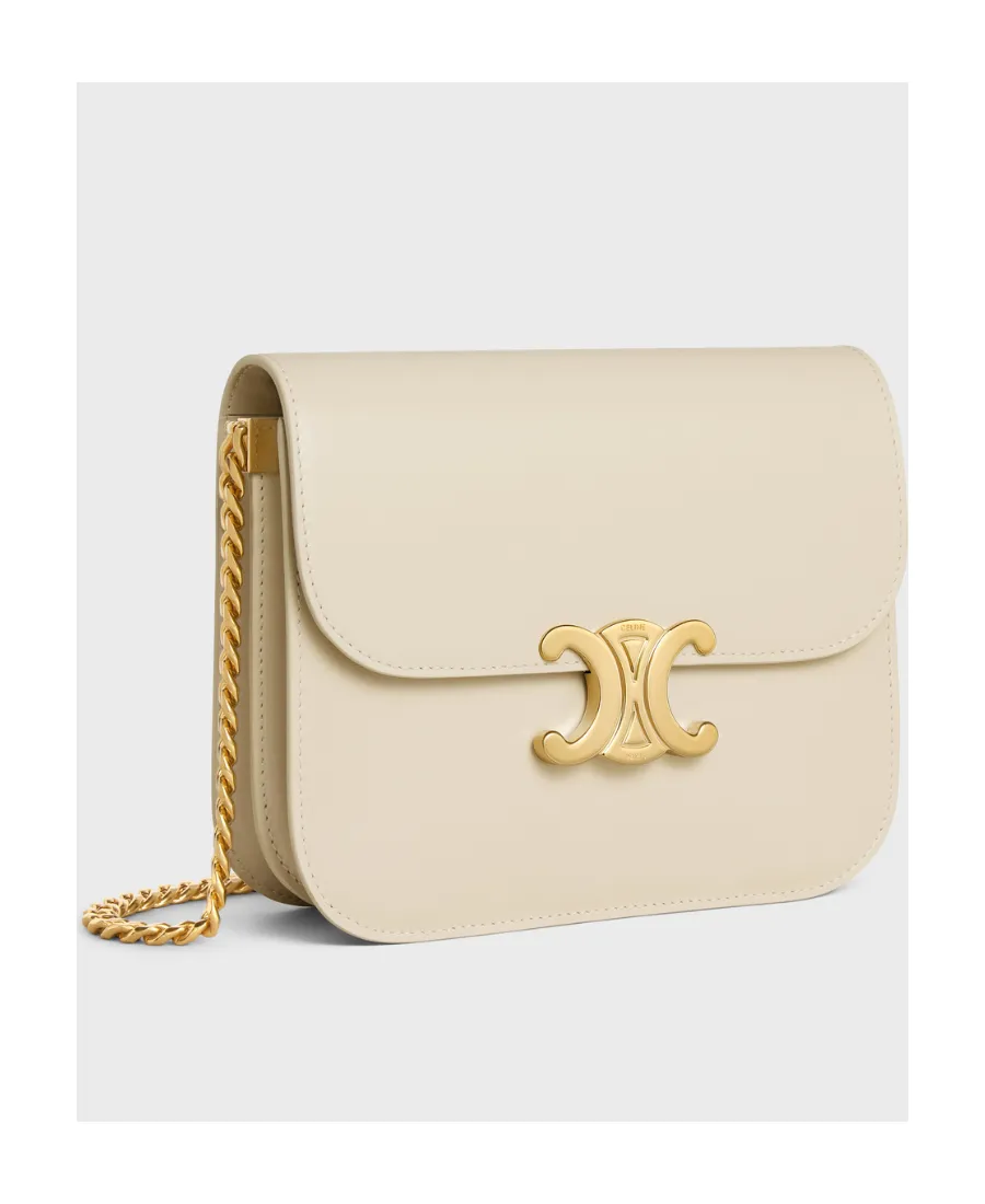 College Triomphe Bag In Shiny Calfskin