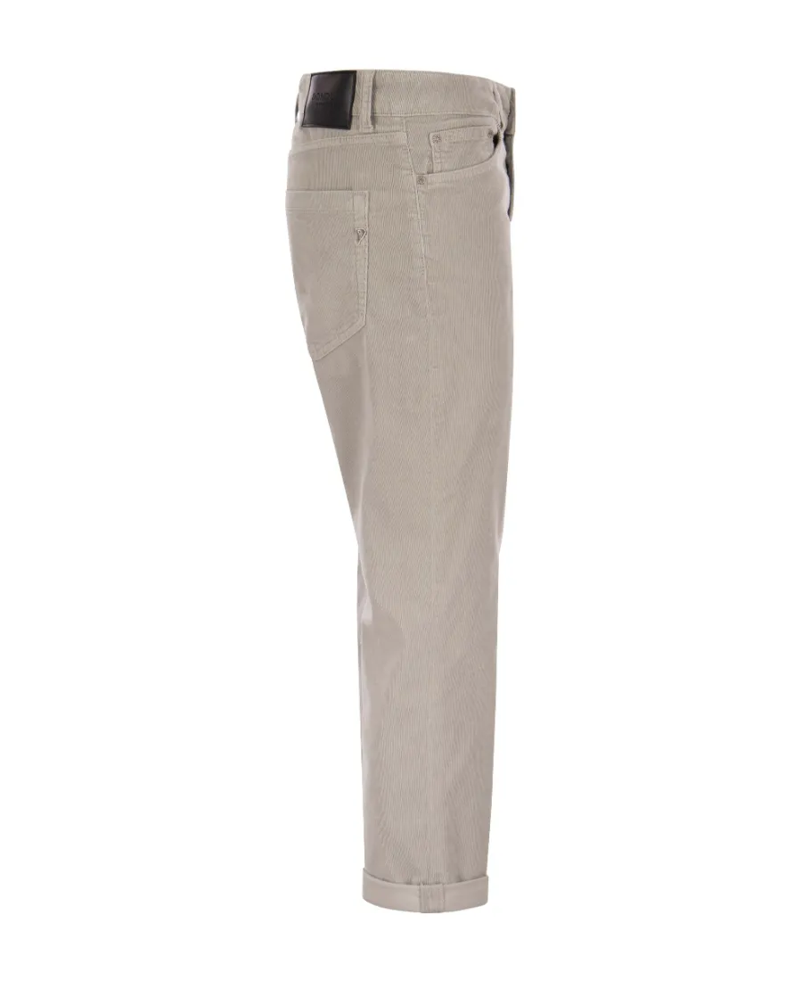 Dondup Koons Striped Velvet Pants
