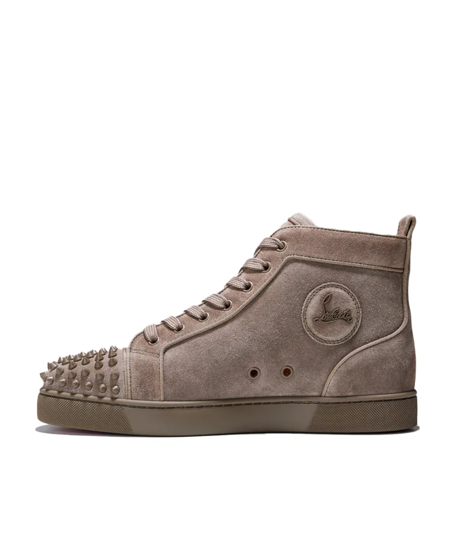 Christian Louboutin Lou Spikes Embellished Mid-Top Sneakers