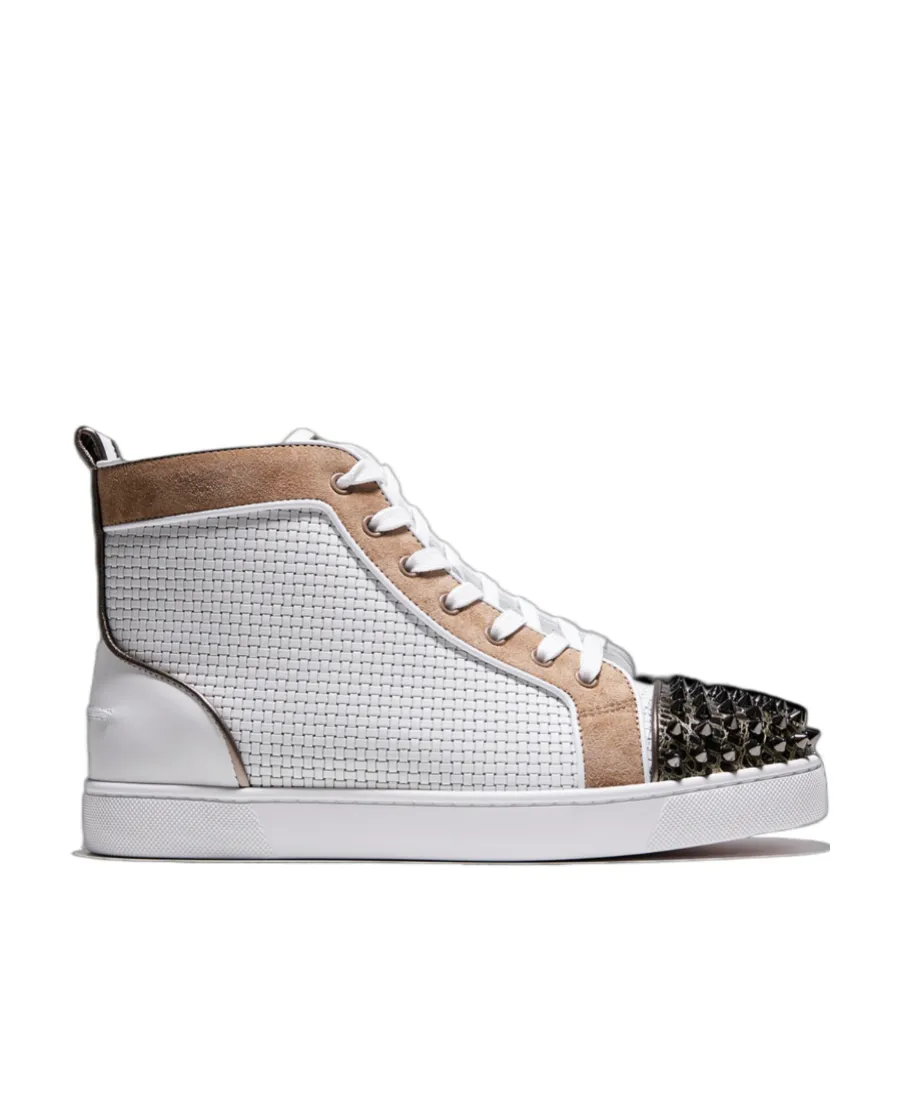 Lou Spikes Leather Sneakers