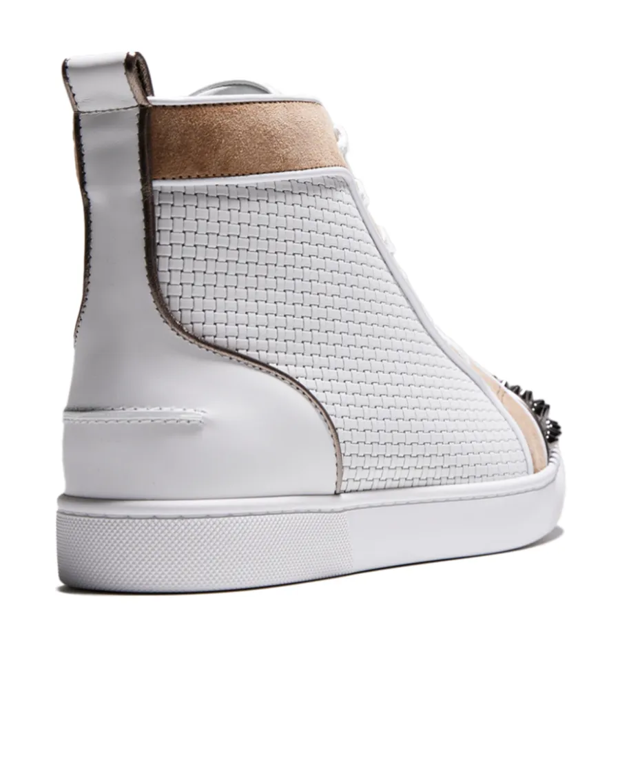 Lou Spikes Leather Sneakers