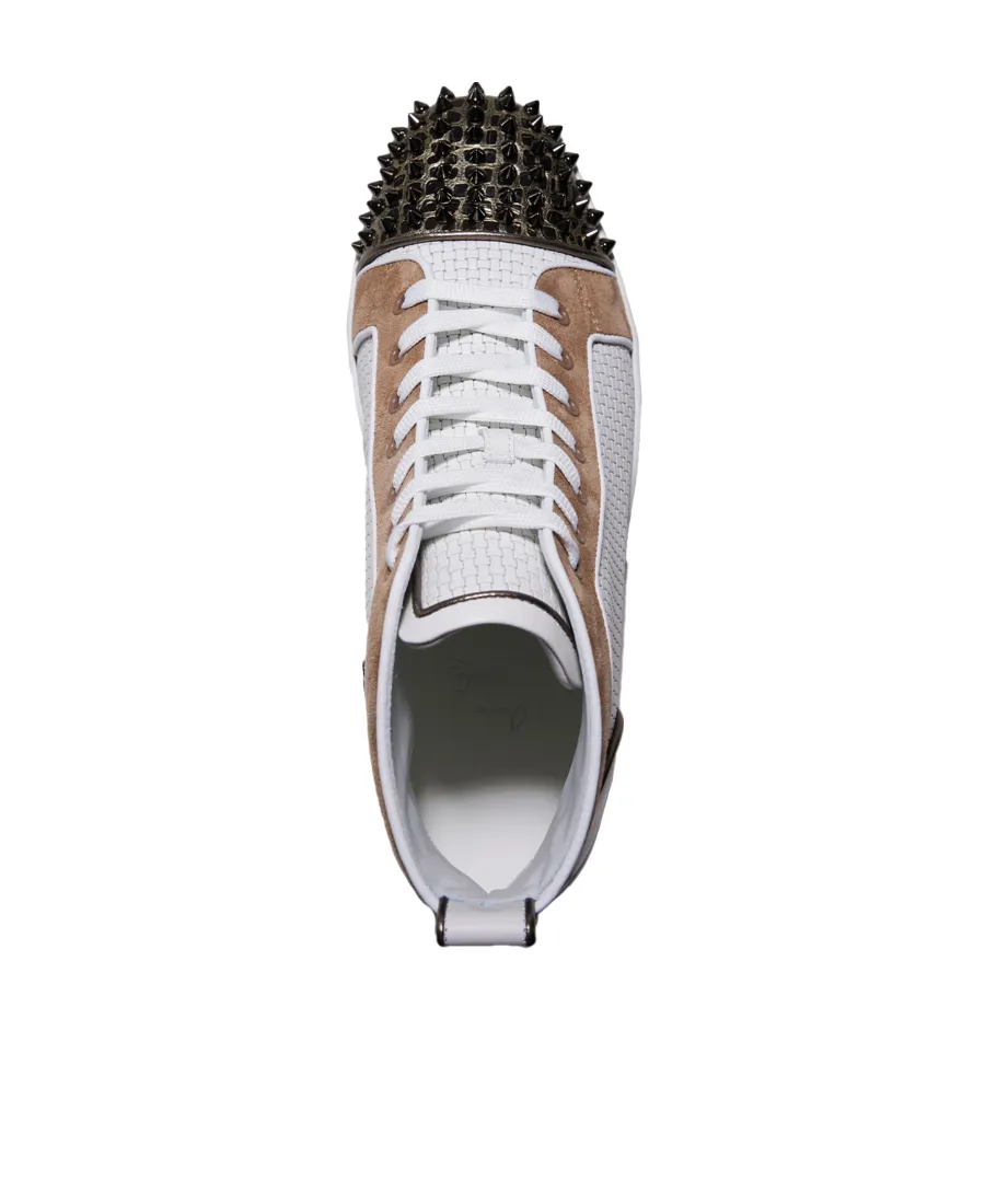 Lou Spikes Leather Sneakers