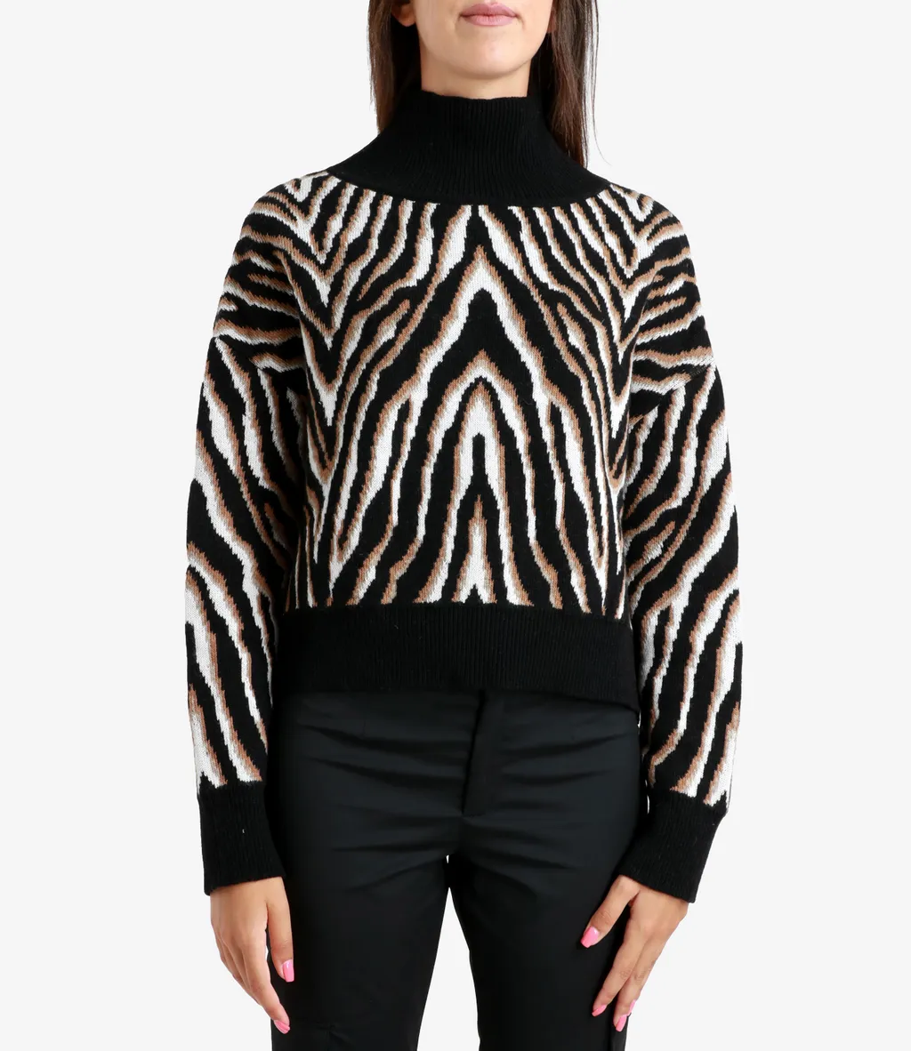 Patterned-Intarsia Wool-Blend Jumper