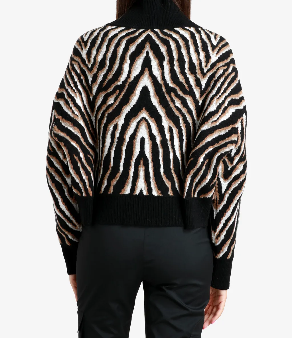 Patterned-Intarsia Wool-Blend Jumper
