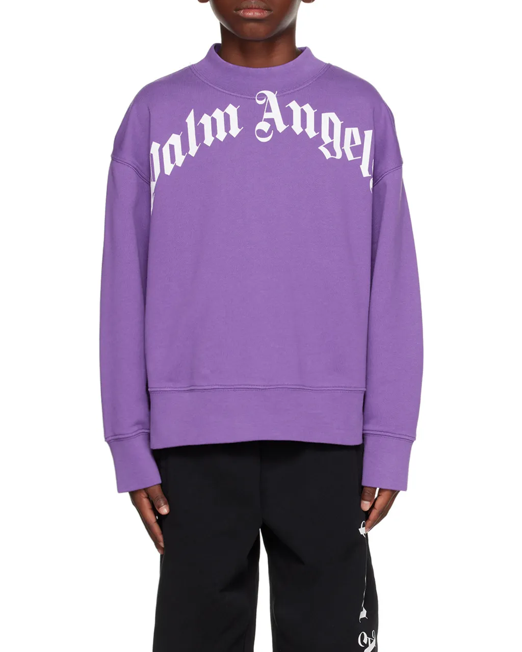 Palm Angels Kids Logo Printed Crewneck Sweatshirt