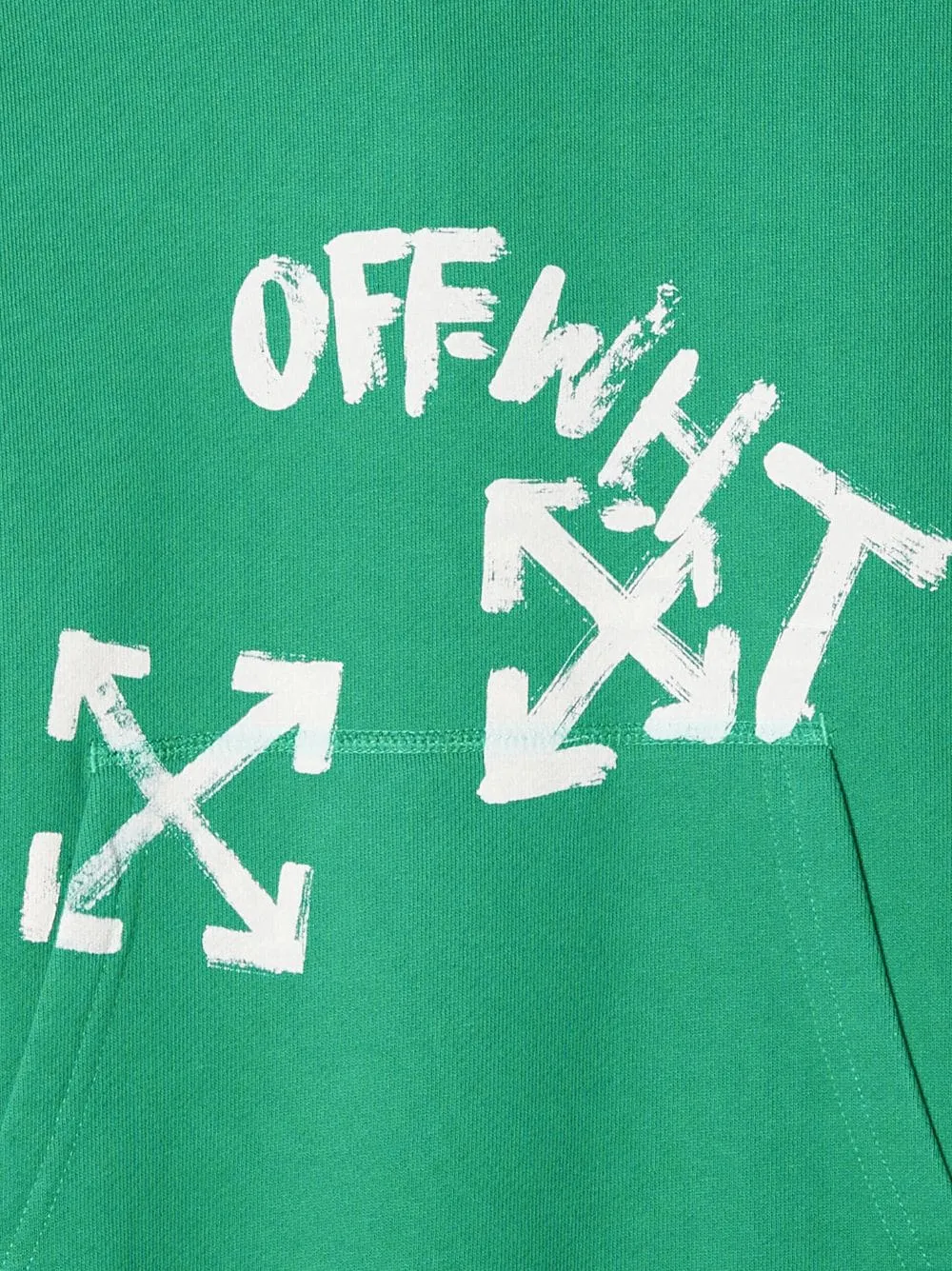 Off-White Kids Logo Printed Long-Sleeved Hoodie