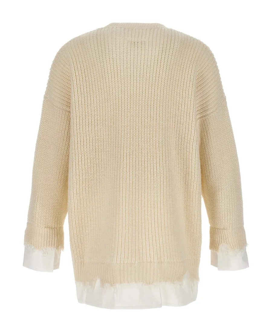 Mm6 Maison Margiela Distressed Knitted Jumper