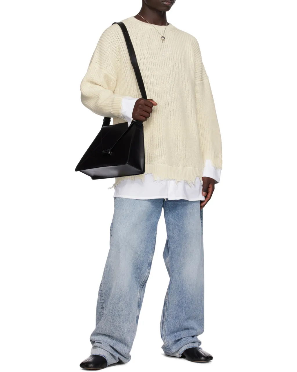Mm6 Maison Margiela Distressed Knitted Jumper