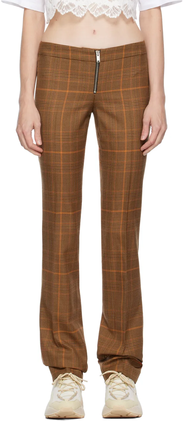 Stella Mccartney Prince-Of-Wales Mid Rise Trousers