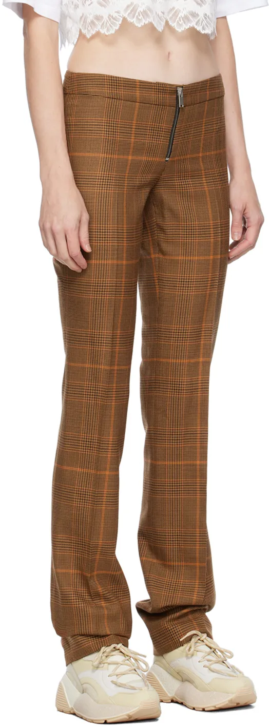 Stella Mccartney Prince-Of-Wales Mid Rise Trousers