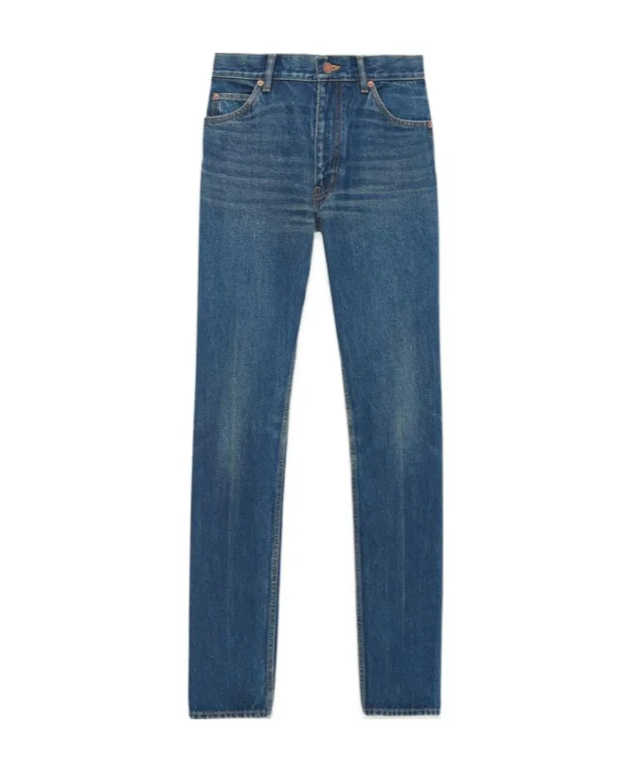 Saint Laurent Cindy Mid-Rise Jeans