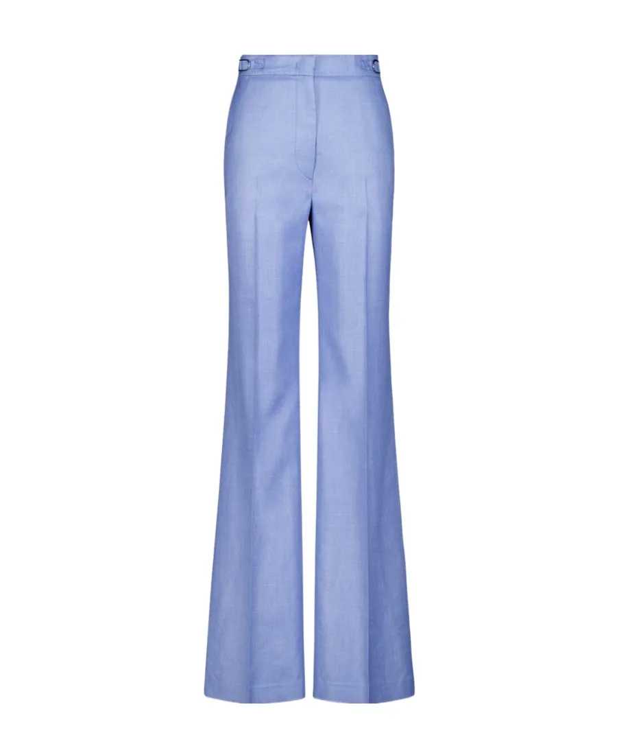 High-Waist Flared Trousers