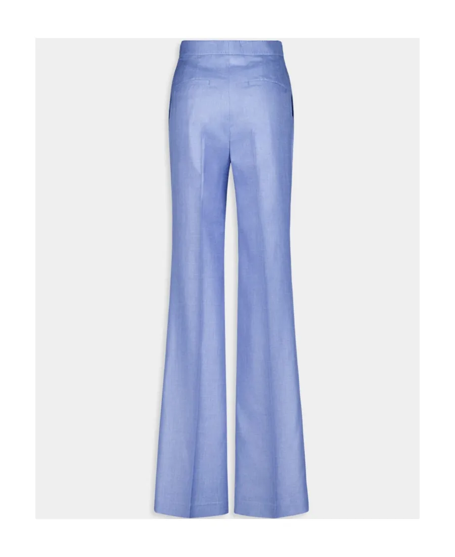 High-Waist Flared Trousers