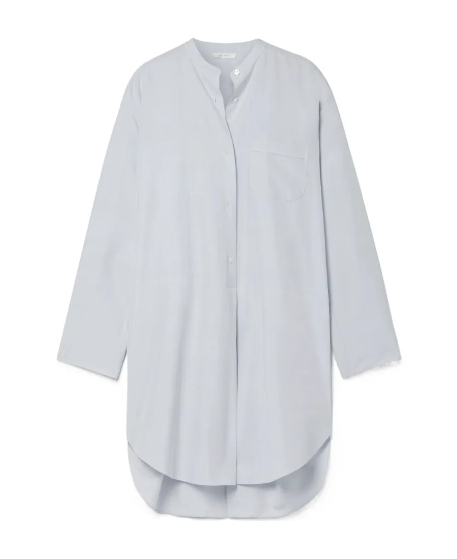 Long-Sleeve Silk Shirt