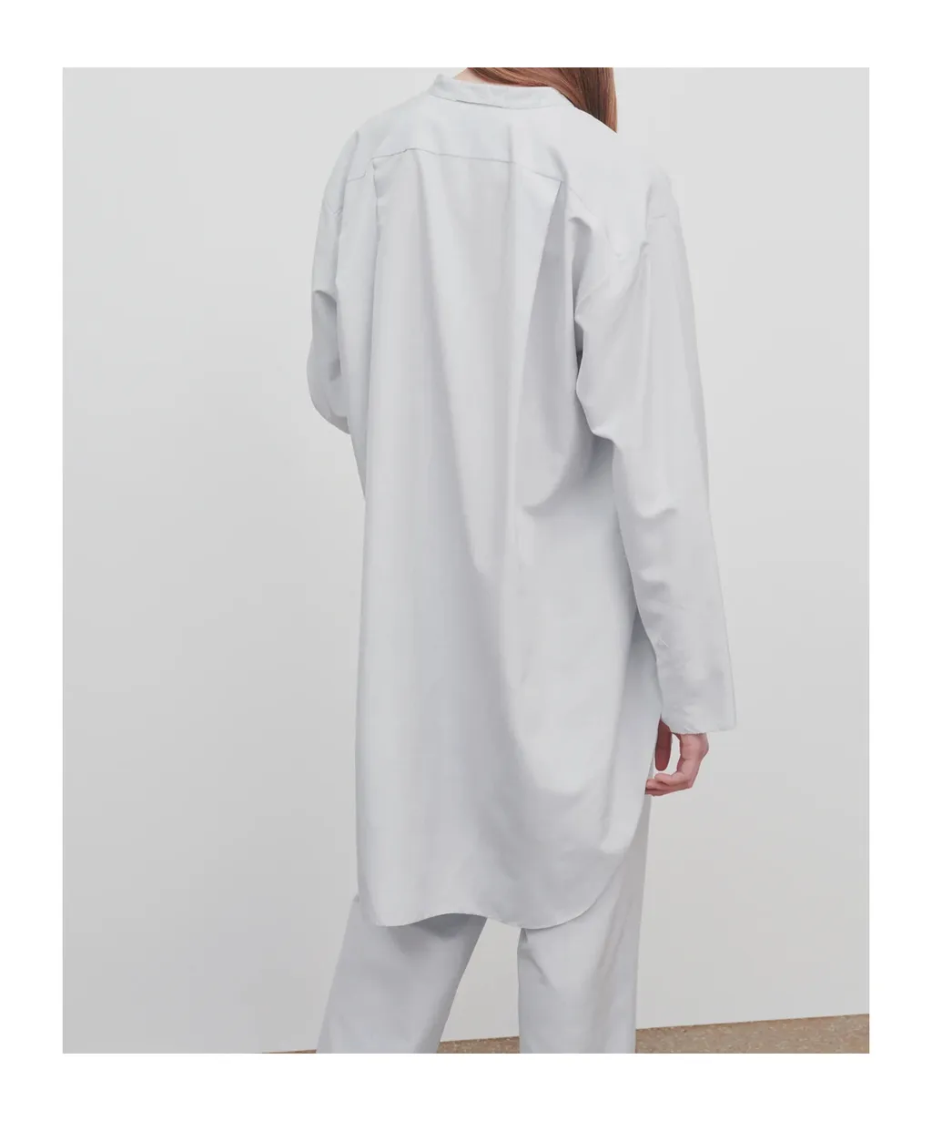 Long-Sleeve Silk Shirt