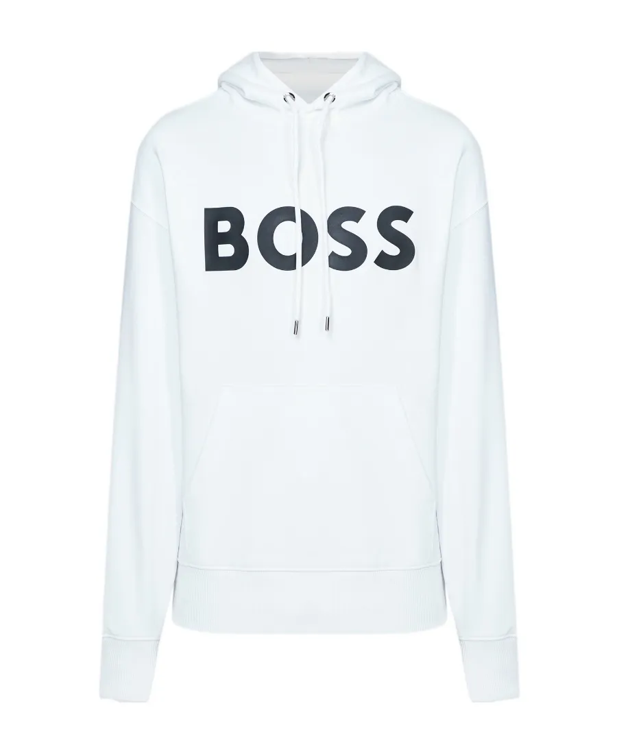 Boss Hugo Boss Logo Printed Drawstring Hoodie