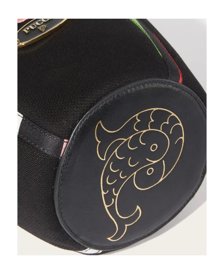 Logo-Plaque Bucket Bag