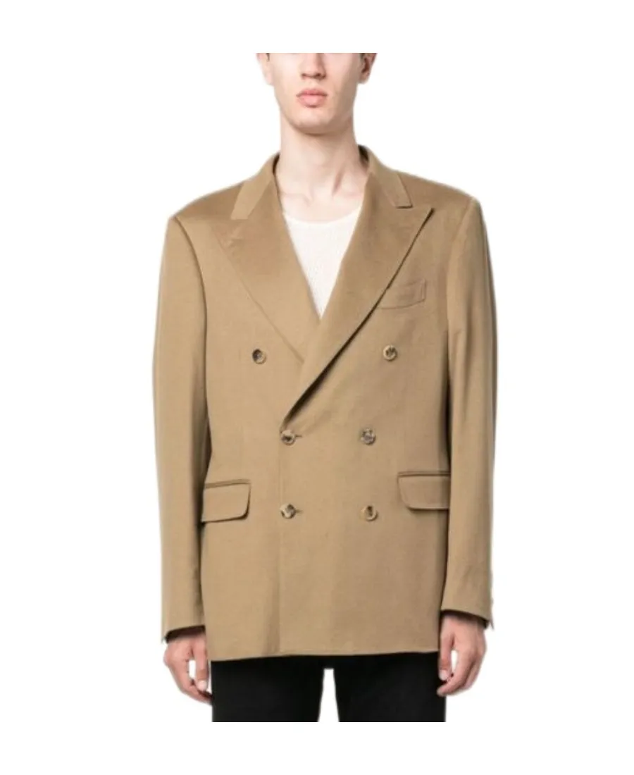Double-Breasted Cashmere Blazer