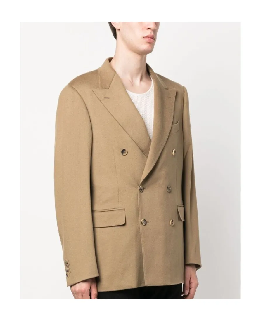 Double-Breasted Cashmere Blazer