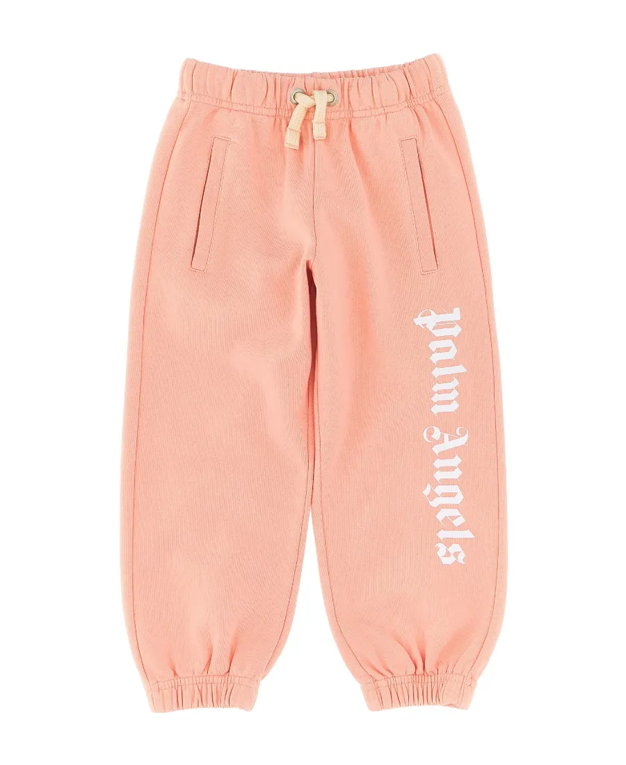 Palm Angels Kids Logo Printed Drawstring Track Pants