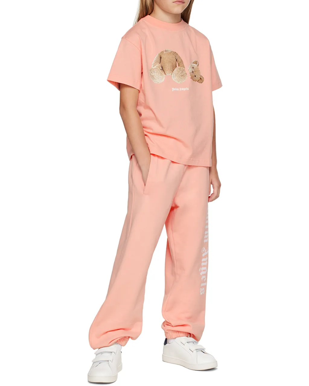Palm Angels Kids Logo Printed Drawstring Track Pants