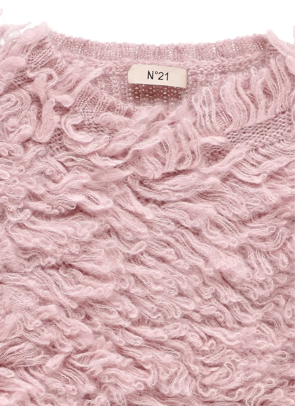N°21 Kids Ruffled Detailed Logo Patch Jumper