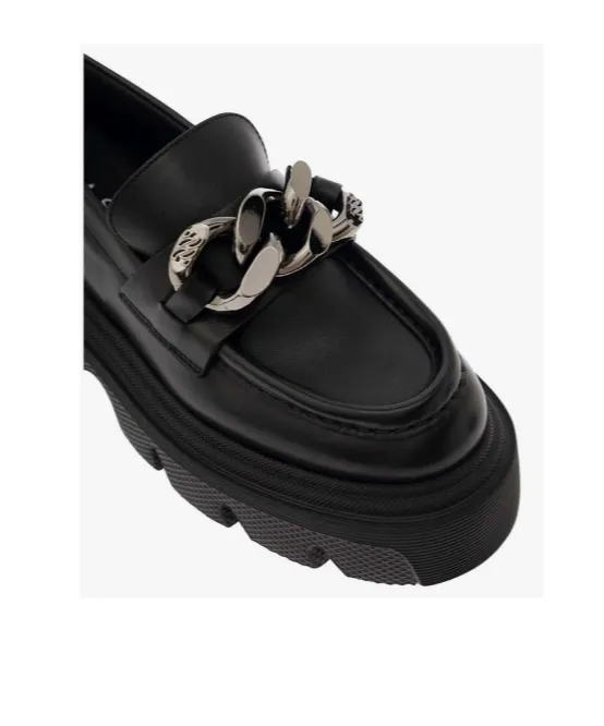 Casadei Chain-Link Slip-On Loafers