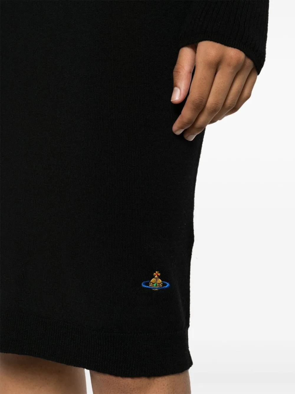 Bea Orb-Embroidered Knitted Skirt