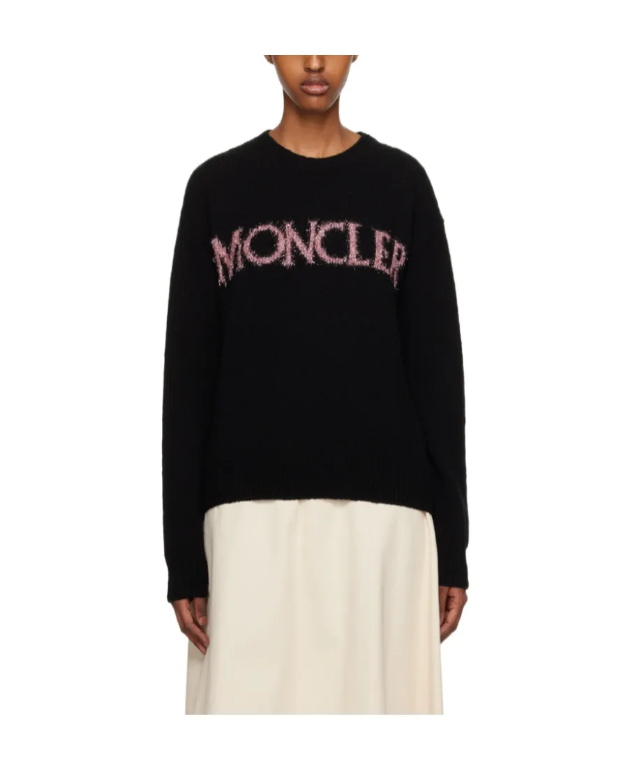 Moncler Logo Detailed Crewneck Knitted Jumper