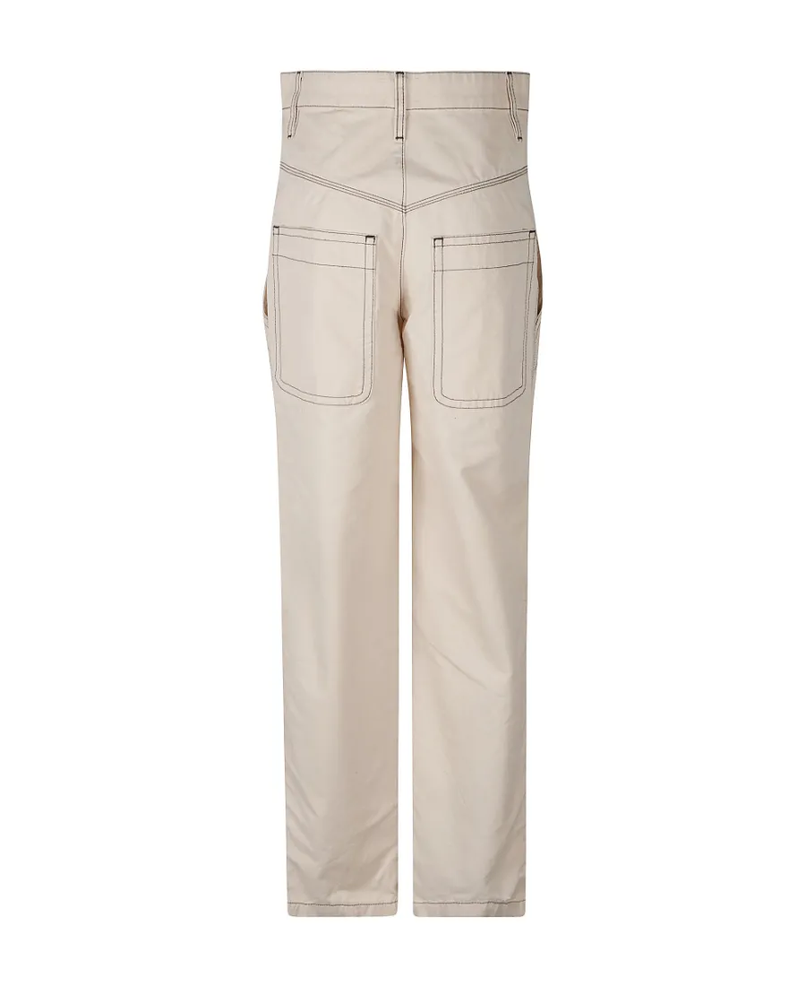 Panelled Cotton Trousers