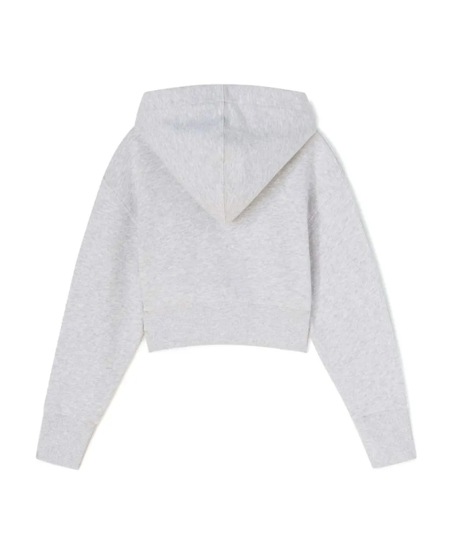 Palm Angels Kids Flames Logo-Printed Cropped Hoodie