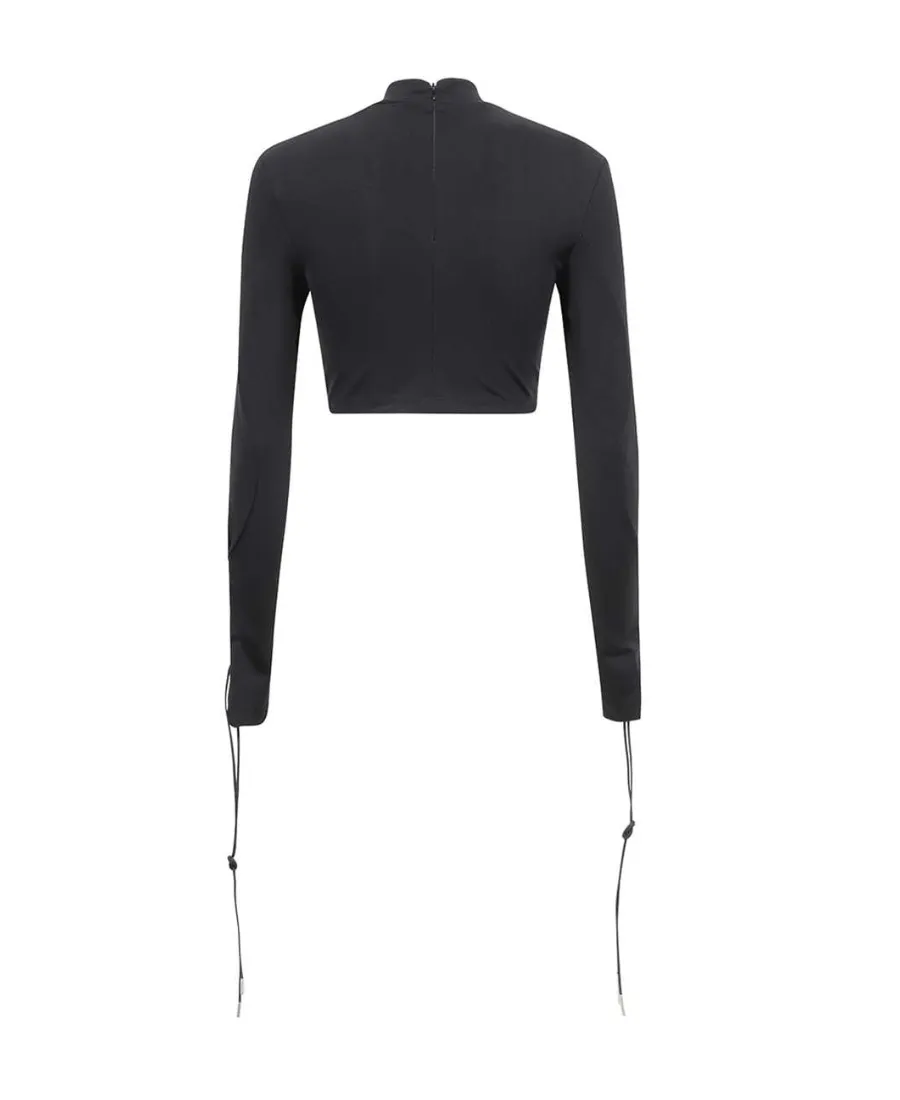 Off-White Logo Printed Long-Sleeve Top