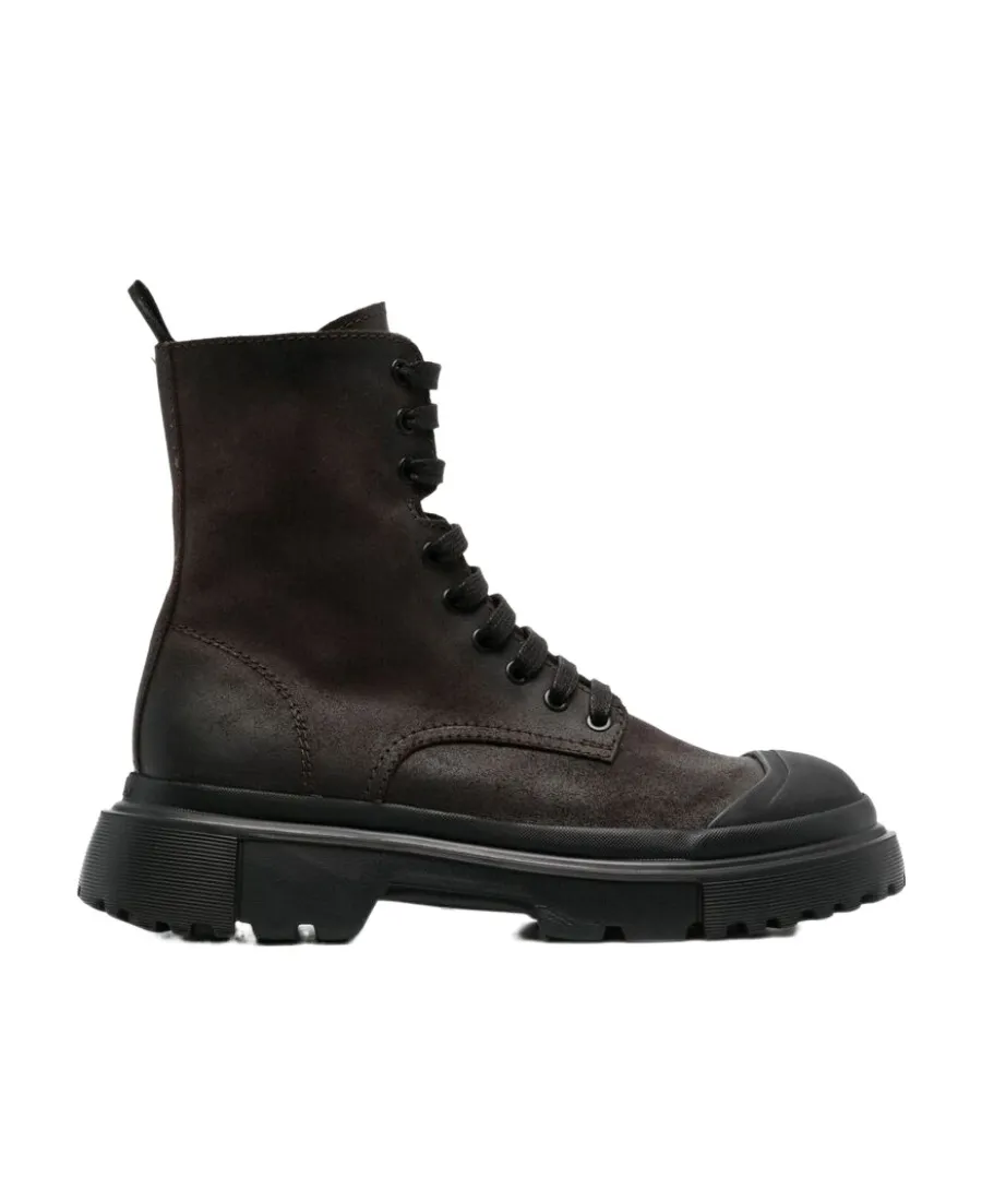 Hogan Anfibio Lace-Up Ankle Boots