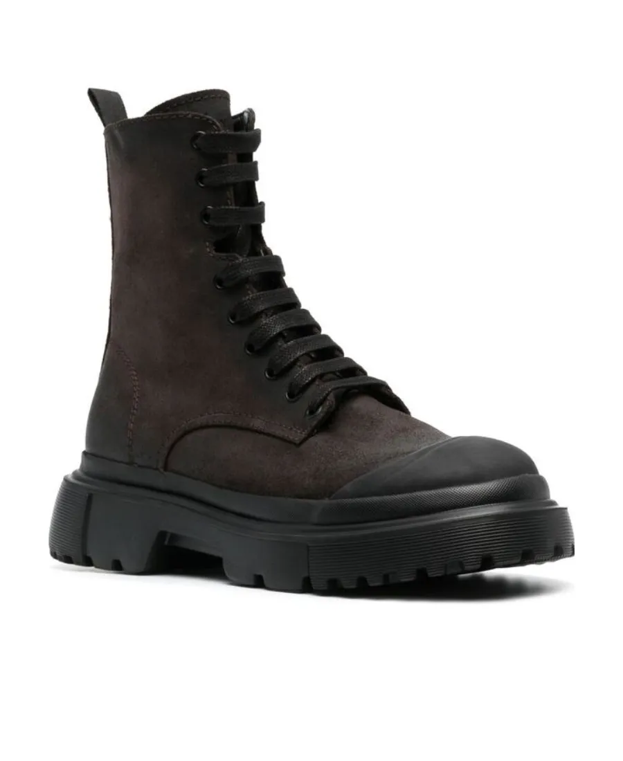Hogan Anfibio Lace-Up Ankle Boots