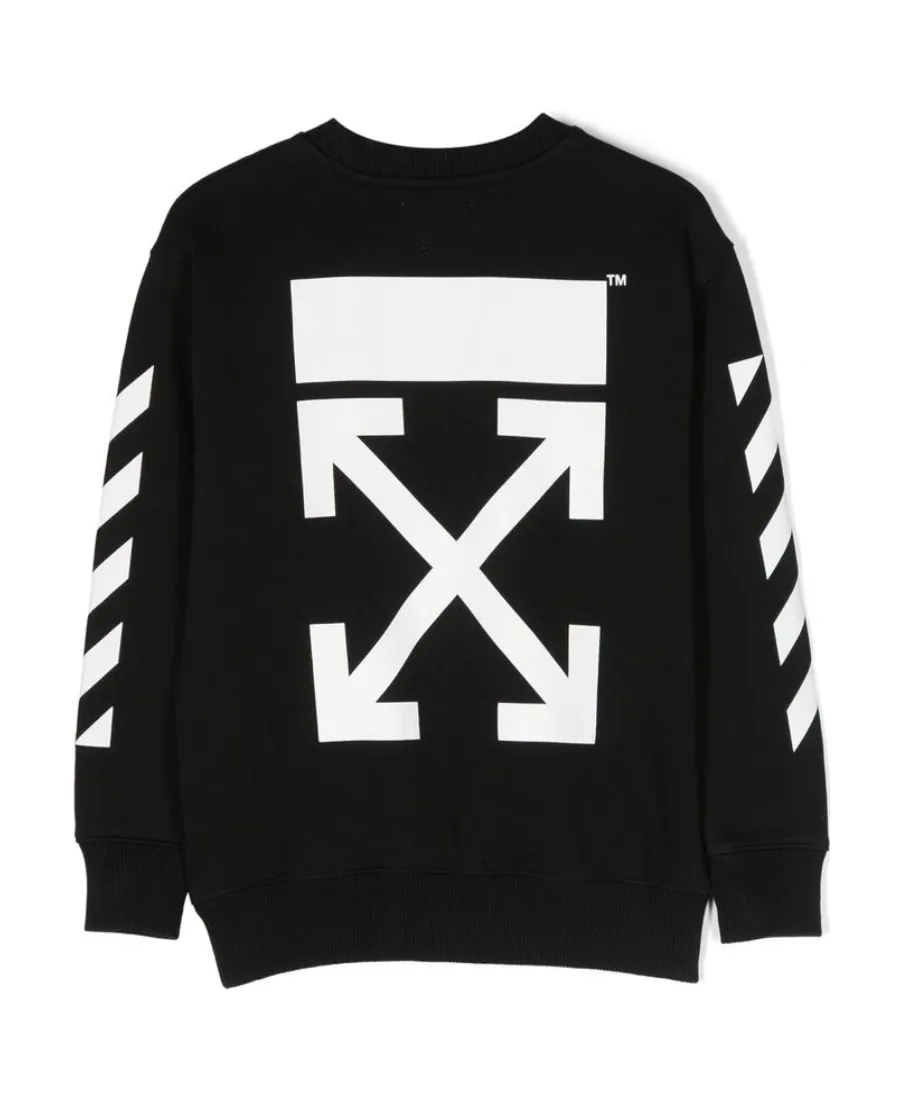 Off-White Kids Logo Printed Crewneck Sweatshirt