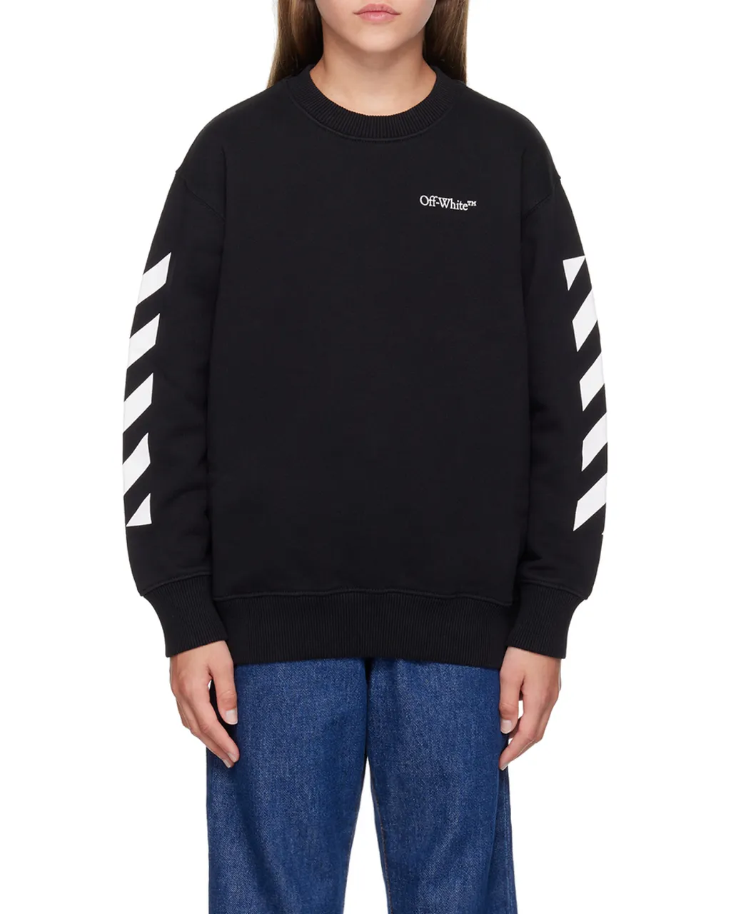 Off-White Kids Logo Printed Crewneck Sweatshirt
