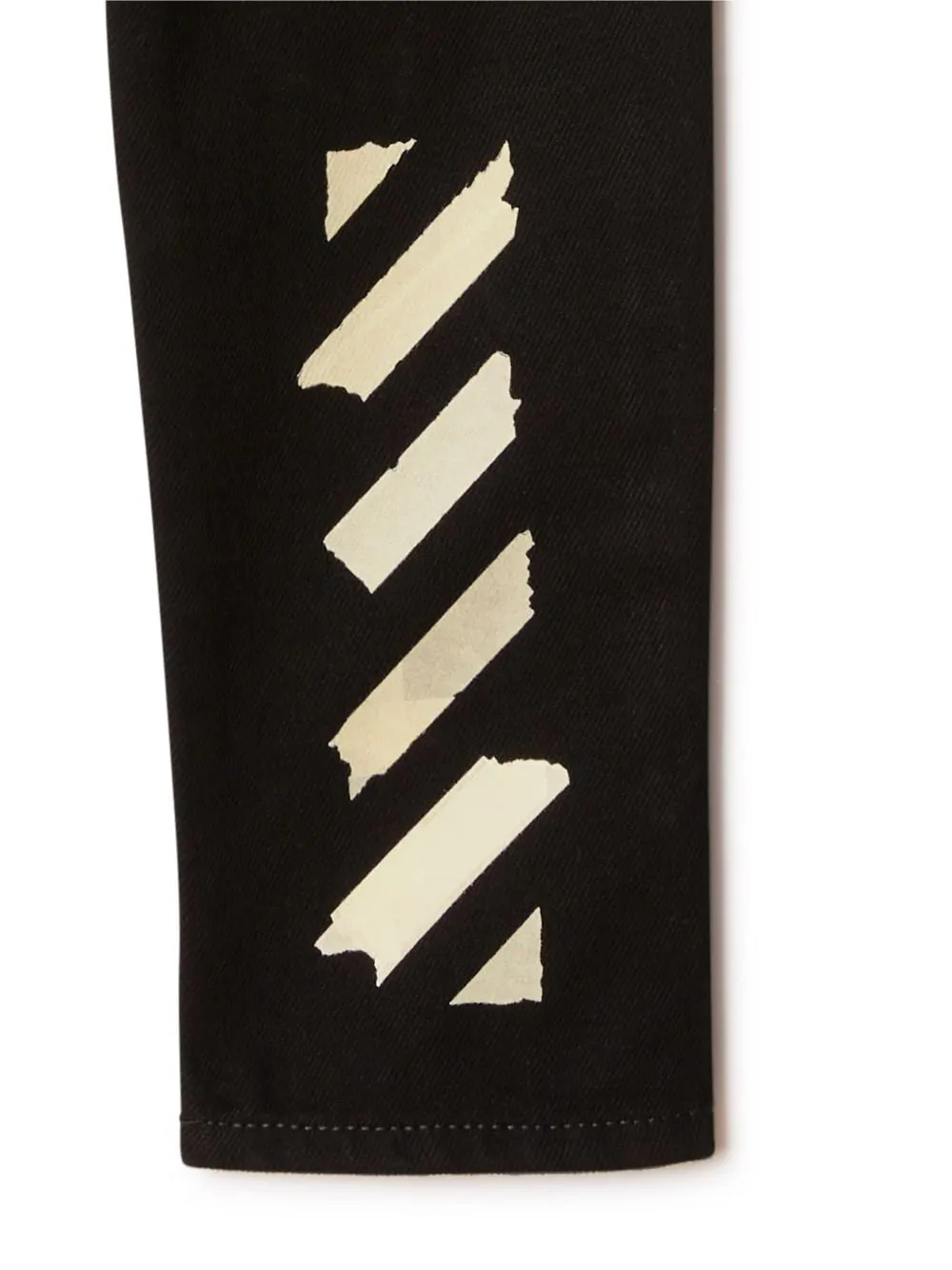 Off-White Kids Logo Printed Straight Leg Jeans