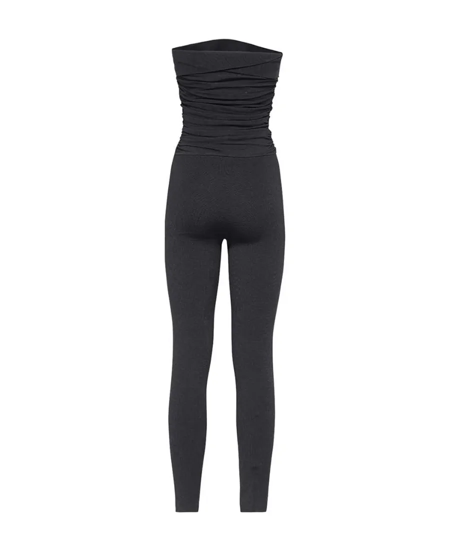 Khaite Tela Strapless Fitted Jumpsuit